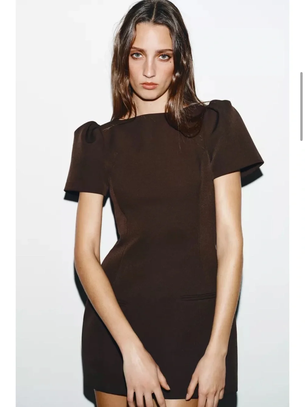 VIRAL NEW ZARA SHORT DRESS PLEATS AND POCKETS SIZE M and L  🚨NO DISCOUNT